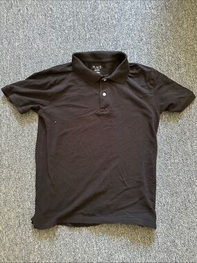 The Children's Place Black Short Sleeve Polo Shirt
